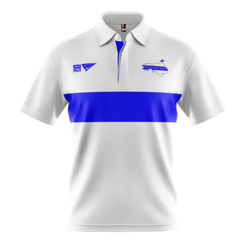 Macsters Golf Society Polo - White